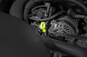 Subaru BRZ Dipstick Handle - Perrin Performance - Loop Style - Neon Yellow - `13-`25